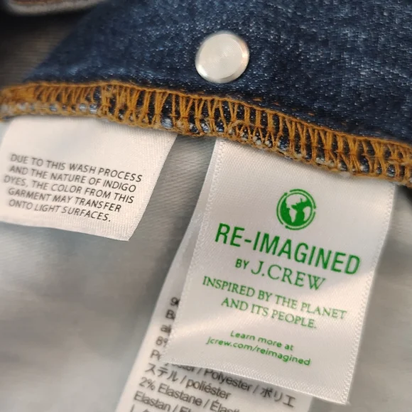 J.Crew Reimagined Vintage Slim Straight Women's Size 29 T Button Fly Blue Jeans - Picture 6 of 11